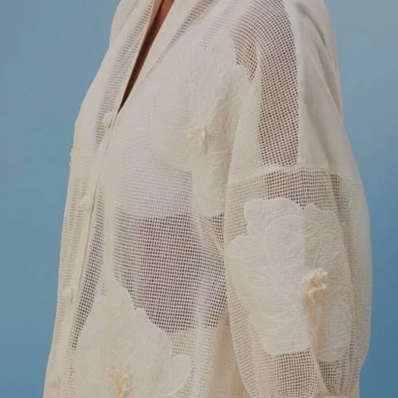 FARM RIO white flower top size medium - Picture 2 of 7